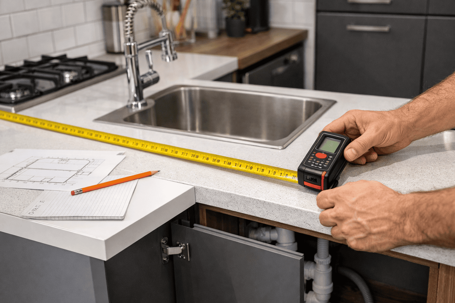 محاسبه اندازه کابینت